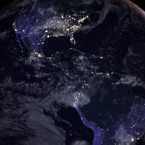 Earth at night