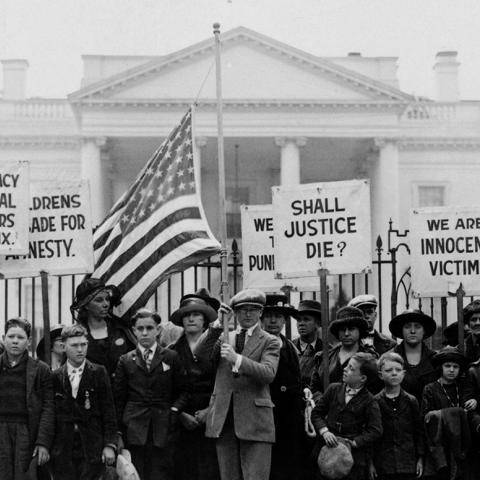 1922 protest in front of the White House