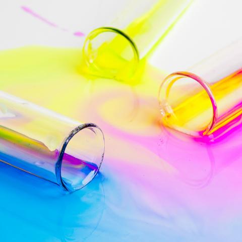 Spilled test tubes