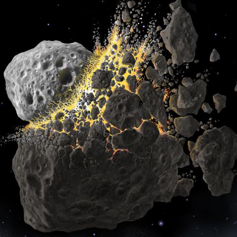 Asteroid crash